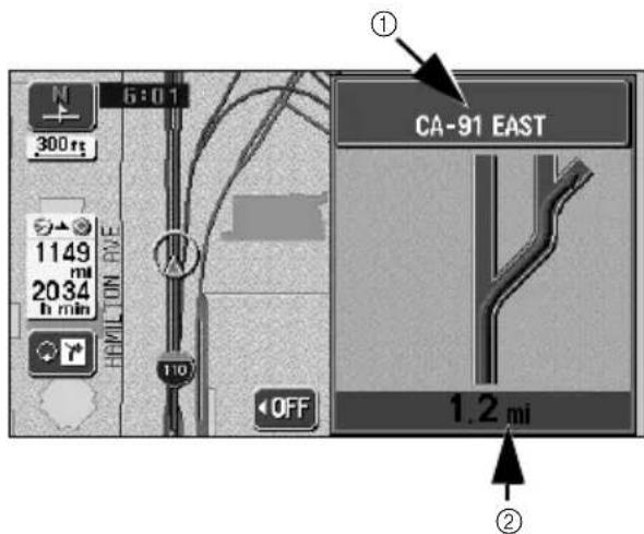 ECLIPSE AVN6600 - ②Remaining distance display - 1