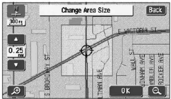 ECLIPSE AVN6600 - Touch ▲ to ▼ the area to be detoured. - 1