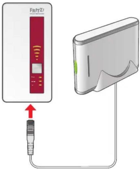 AVM FRITZ!WLAN Repeater DVB‑C - Gerät über LAN-Anschluss ins WLAN-Netz einbinden - 1