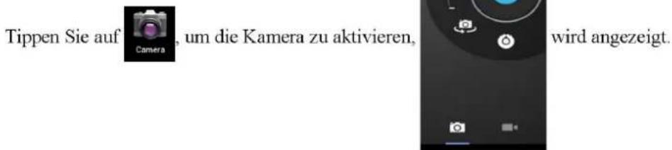 Tippen Sie auf Camera um die Kamera zu aktivieren, wird angezeigt.