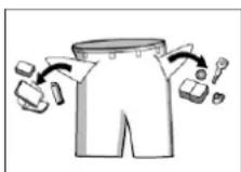 BOMANN WA 9312 - Alle Taschen entleeren: - 1