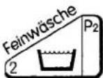 Eudora EU 361 - mit Vorwäsche • Taste 1 nur wirksam im Programmbereich P1 - 1