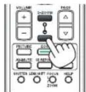 NEC NP-PA521U - Press the D-ZOOM (−) button. - 1