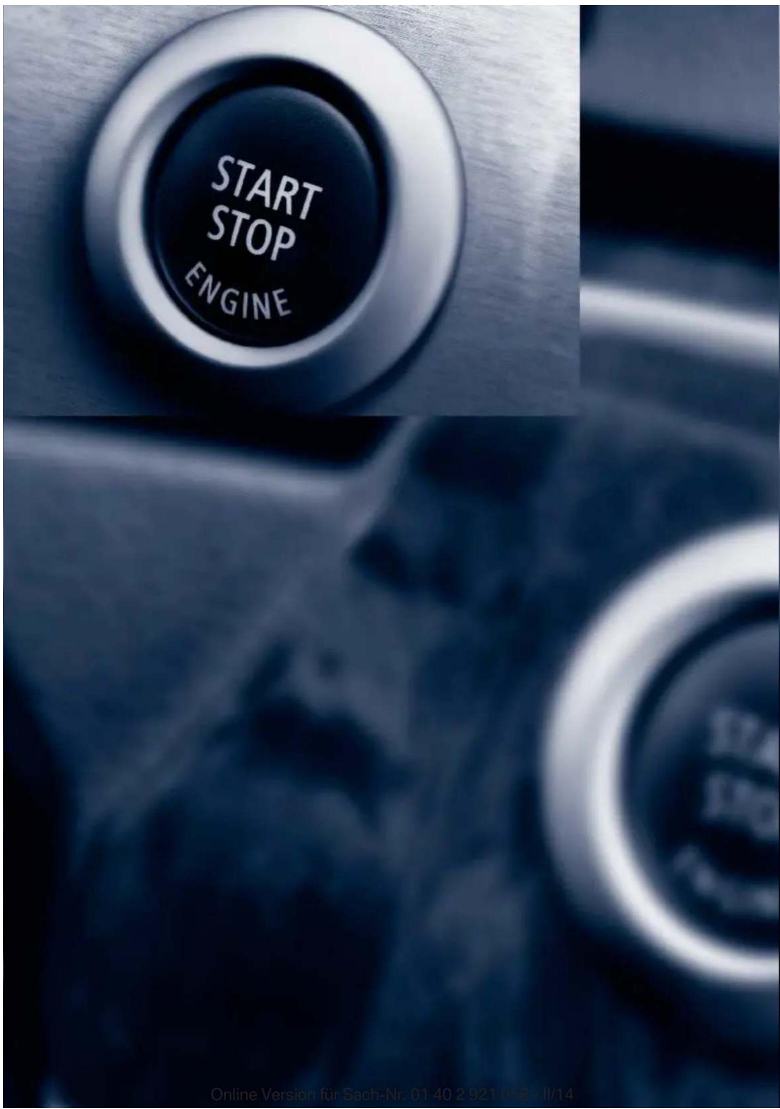 START STOP ENGINE Online Version für Sach-Nr. 01 40 2 921 058 • II/14