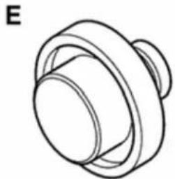 Simple line drawing of a mechanical knob or dial (no text or symbols)