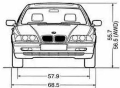 55.7, 56.5 (AWD), 57.9, 68.5