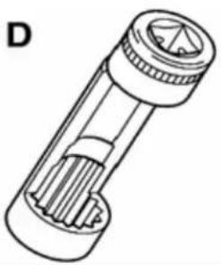 Line drawing of a cylindrical mechanical component with internal gear-like structure (no text or symbols)