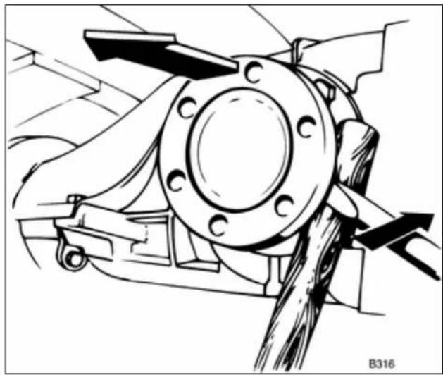 Technical line drawing of a mechanical component with no visible text or symbols