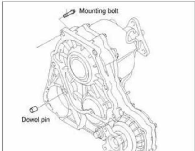 Mounting bolt Dowel pin