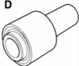 Simple line drawing of a cylindrical mechanical part (no text or symbols)