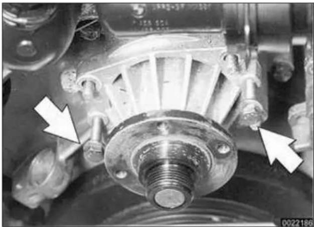 Close-up of a mechanical assembly with bolts and components, no visible text or symbols