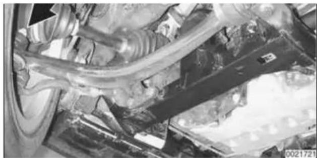 Close-up of automotive suspension system components (no visible text or symbols)