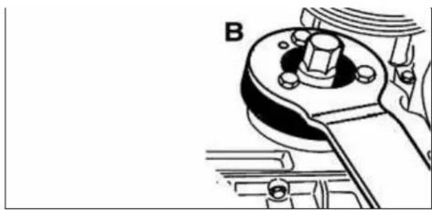 Mechanical component diagram showing a flanged lever and mounting bracket (no text or symbols)