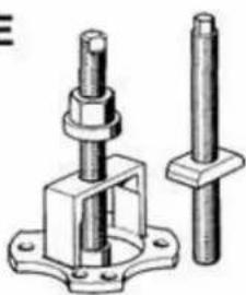 Technical illustration of a mechanical assembly with two shafts and housing (no text or symbols)