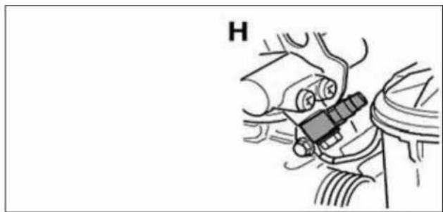Mechanical assembly diagram showing a lever mechanism with no visible text or symbols