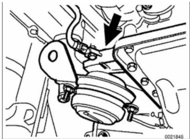 Mechanical assembly diagram showing a lever mechanism with no visible text or symbols