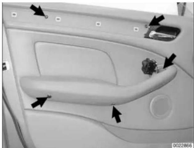 Interior view of a car's dashboard and side panel showing key components (no text or symbols visible)