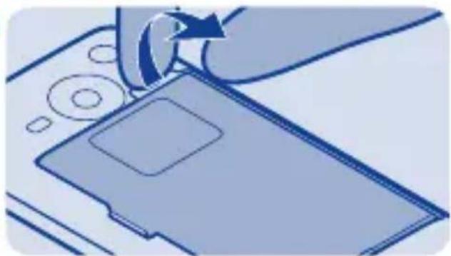 NOKIA 206 Dual SIM - Einsetzen von SIM-Karte und Akku - 3