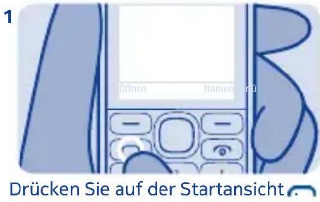 1 Öffnen Namen für Drücken Sie auf der Startansicht.