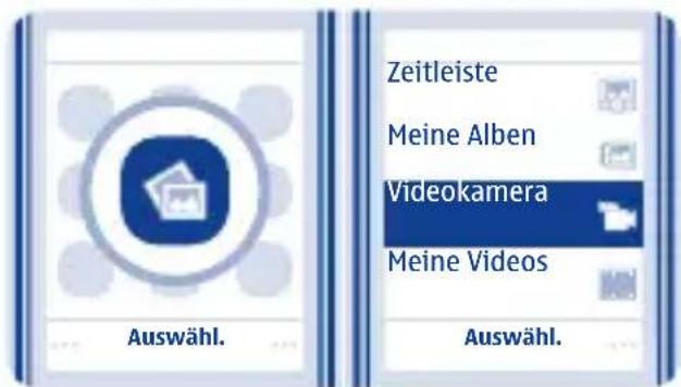 Zeitleiste Meine Alben Videokamera Meine Videos Auswähl.