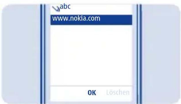 abc www.nokia.com OK Löschen