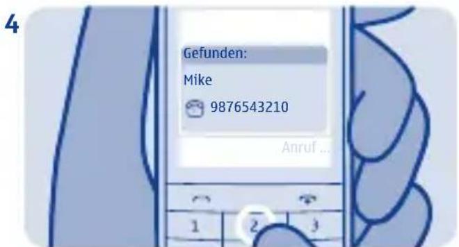 Gefunden: Mike 9876543210 Anruf ...