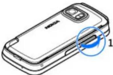 NOKIA 5800XM - SIM-Karte einsetzen - 2