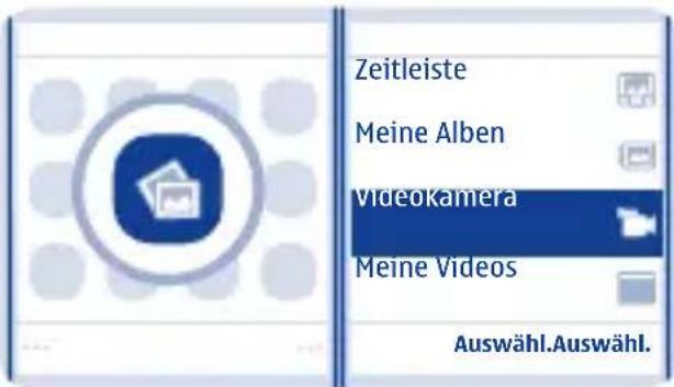 Zeitleiste Meine Alben videokamera Meine Videos Auswähl.Auswähl.