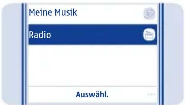 Meine Musik Radio Auswähl.