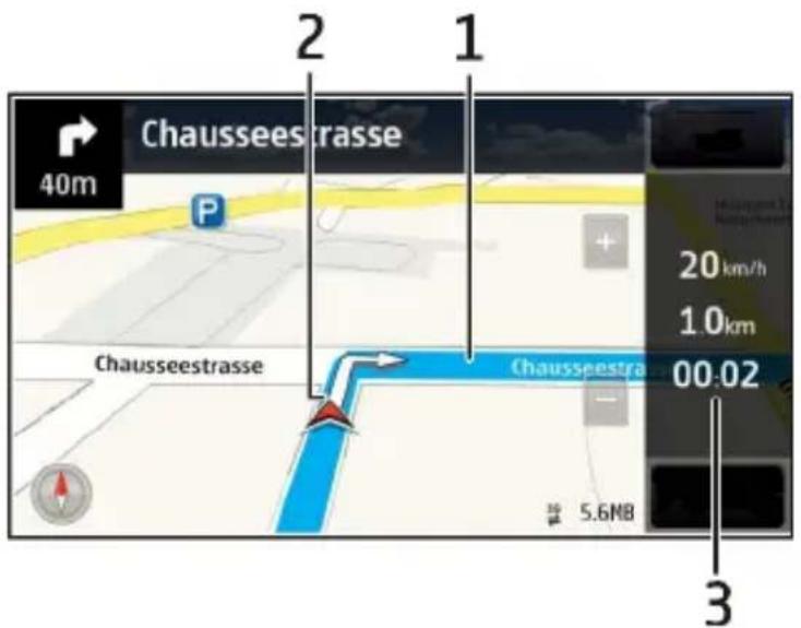 2 1 Chausseestrasse 40m P + 20 km/h 1.0 km 00:02 Chausseestrasse Chausseestra 3 5.6MB