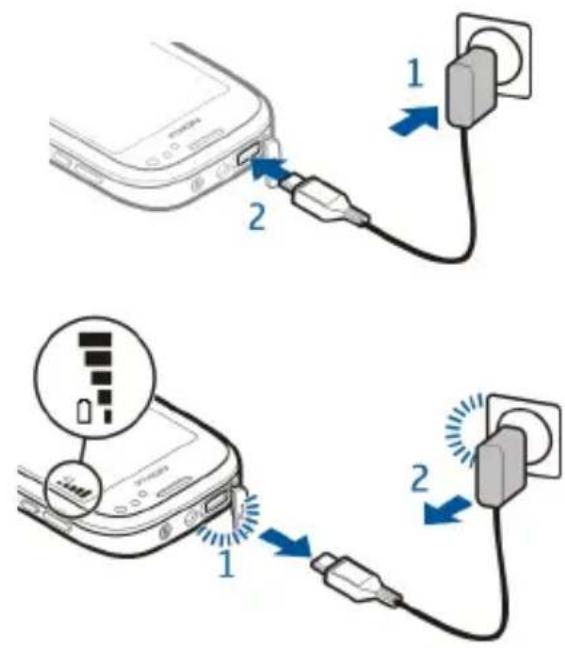NOKIA Oro - Akku wird geladen Aufladen des Akkus - 1