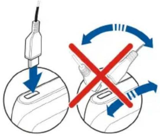 NOKIA Oro - Aufladen des Akkus über USB - 1