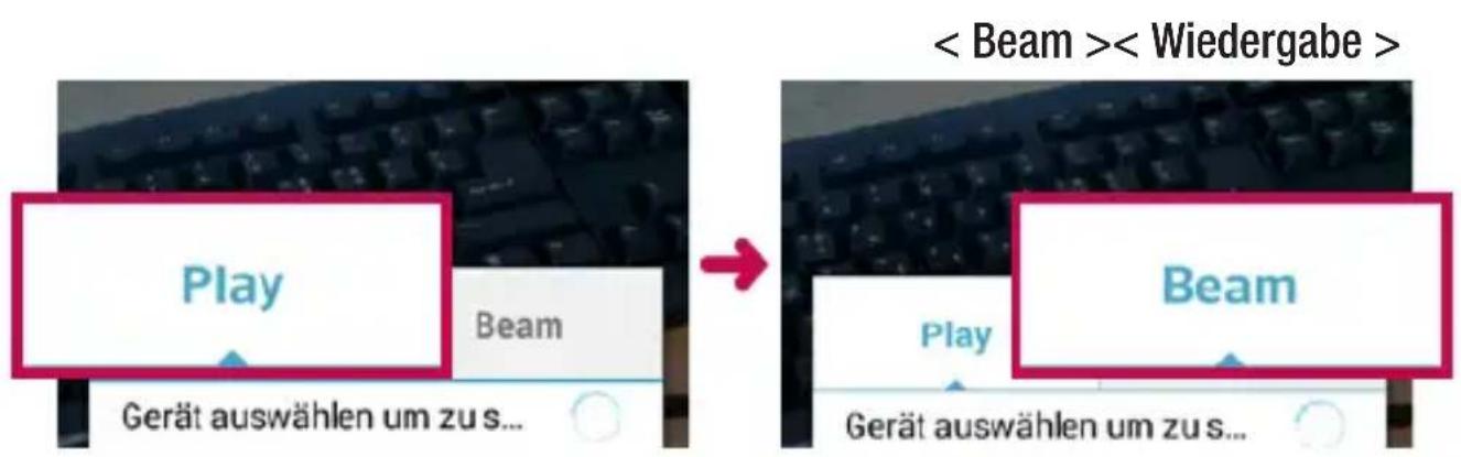 Play Beam Gerät auswählen um zu s... Play Beam Gerät auswählen um zu s...