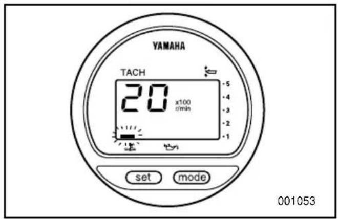 YAMAHA TACH 20 x100 min -5 -4 -3 -2 -1 set mode 001053