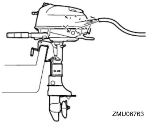 YAMAHA F2.5A (2013) - Reinigung des Außenbordmotors - 1