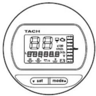 TACH x100 min Hb V v set mode