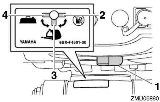4 YAMAHA 6BX-F4591-00 2 3 1 ZMU06880