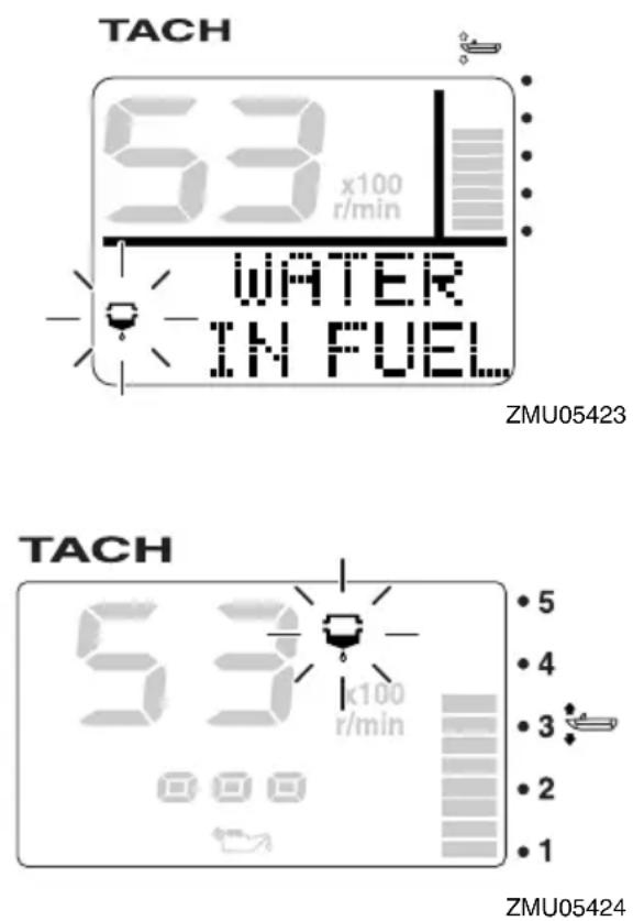 YAMAHA F60C (2012) - Wasserabscheider-Warnanzeige - 1