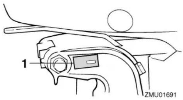 YAMAHA F70A (2012) - Seriennummer des Außenbordmotors - 1