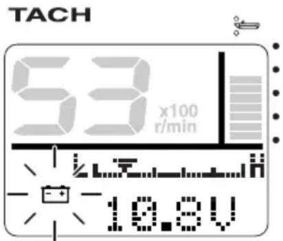 TACH 53 x100 r/min 10.8V
