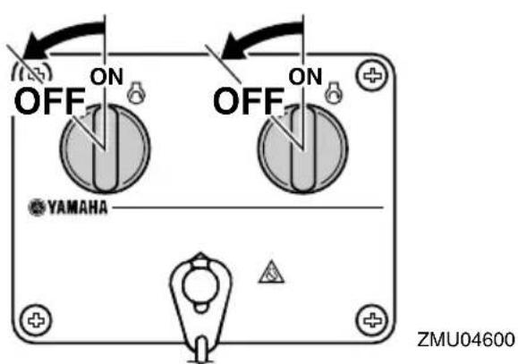 OFF ON OFF ON YAMAHA ZMU04600