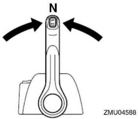 YAMAHA Z175G (2007) - Vorgehensweise, um nach oben zu kippen (PTT-Modelle / PT-Modelle) - 2