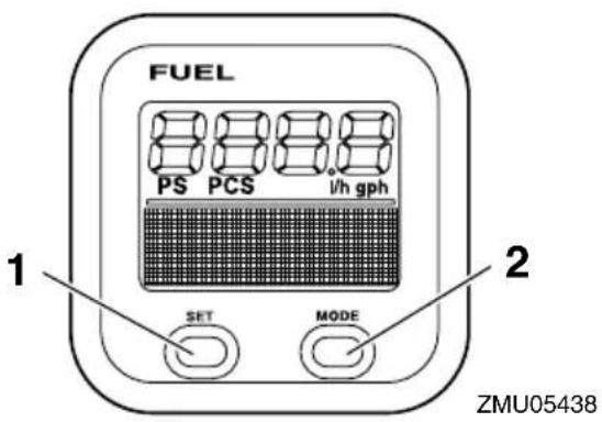FUEL PS PCS I/h gph 1 2 SET MODE ZMU05438