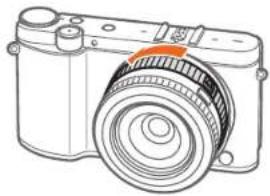 SAMSUNG NX3300 - Objektiv sperren oder entsperren - 2