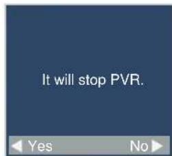 It will stop PVR.