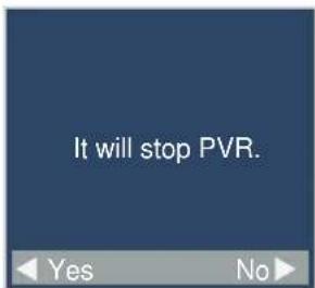 It will stop PVR.