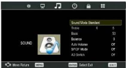 AudioSonic LE-207782 - Input mode: DTV - 8