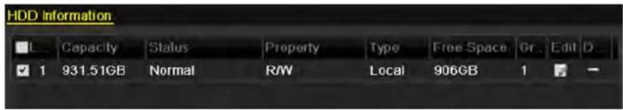 HDD Information L Capacity Status Property Type Free Space Or Edit D ✓ 1 931.51GB Normal R/W Local 906GB 1 -