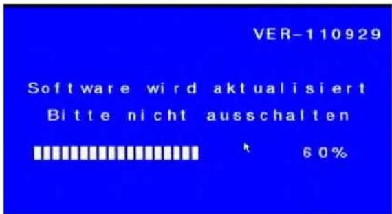 VER-110929 Software wird aktualisiert Bitte nicht ausschalten 60%