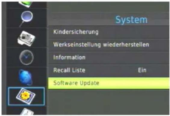System Kindersicherung Werkseinstellung wiederherstellen Information Recall Liste Ein Software Update